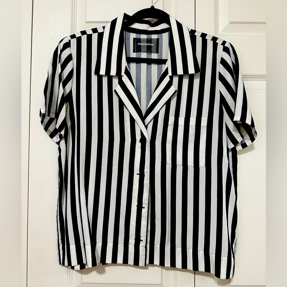 Reformation Button down shirt